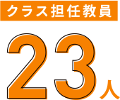 クラス担任教員 23人